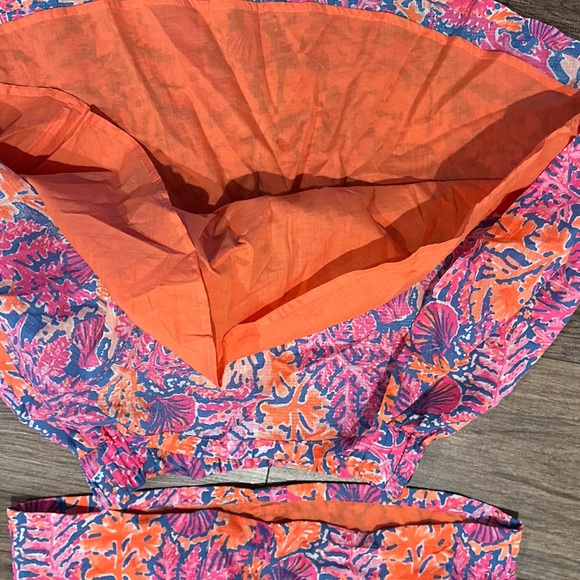 NWT! Tommy Bahama Girls 7-8 Resort Collection Pink and Orange Kids Skirt Set - Picture 7 of 7